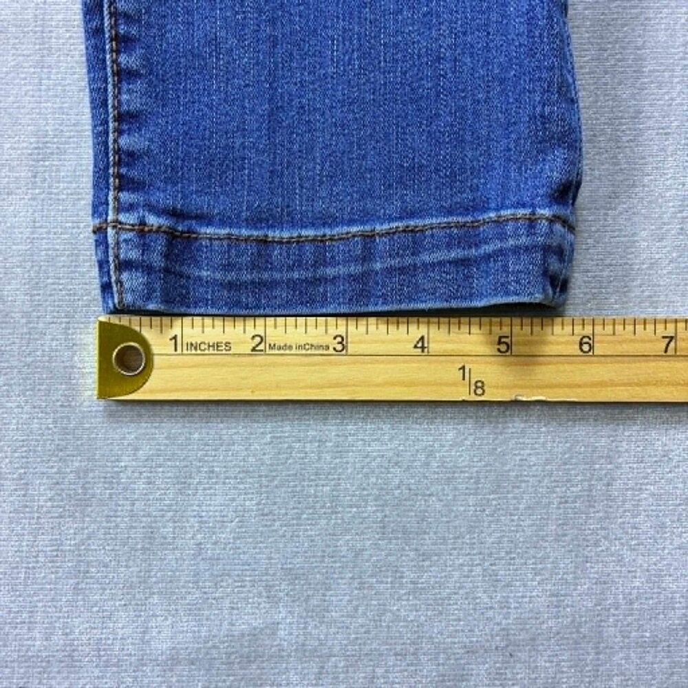 KUT From The Kloth Crop Jeans Womens 0 High Rise Straight Leg Light Wash Denim - Picture 8 of 8